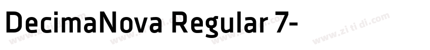 DecimaNova Regular 7字体转换